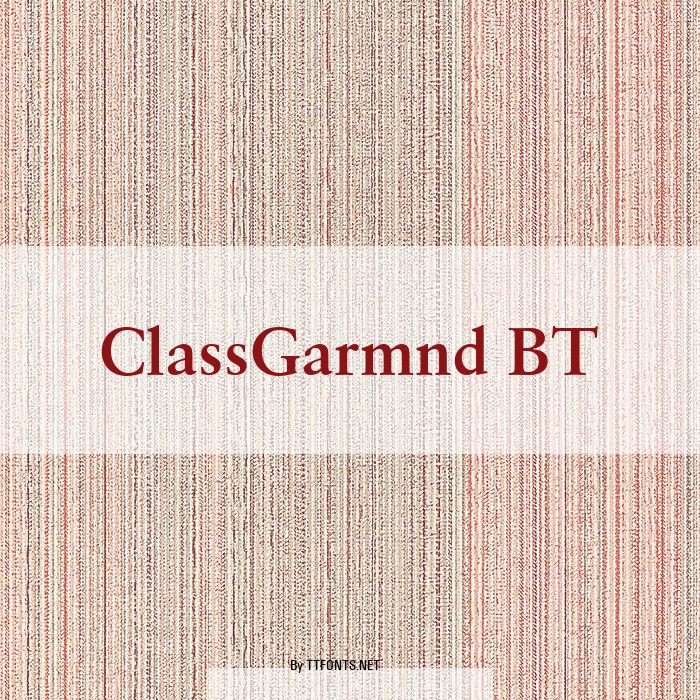 ClassGarmnd BT example